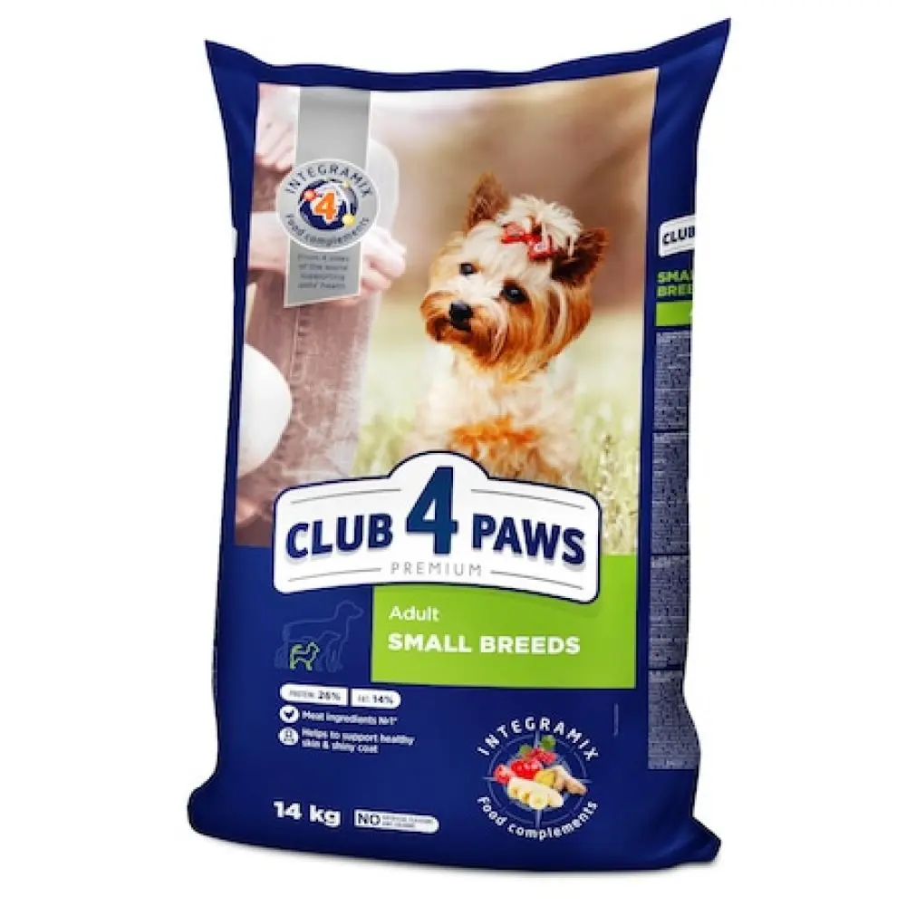 Hrana uscata pentru caini adulti, talie mica, Club 4 Paws PREMIUM, pui, 14 kg