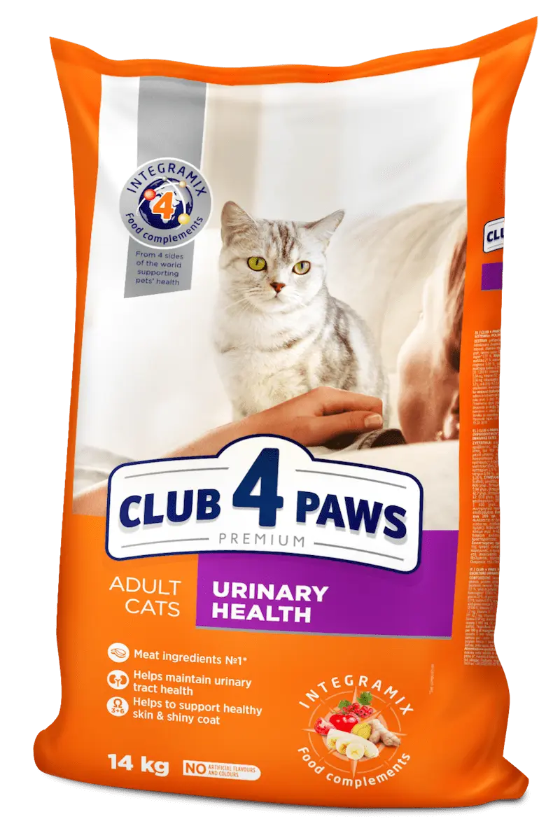 Hrana uscata pentru pisici adulte, mentinerea sanatatii tractului urinar, CLUB 4 PAWS PREMIUM, 14 kg