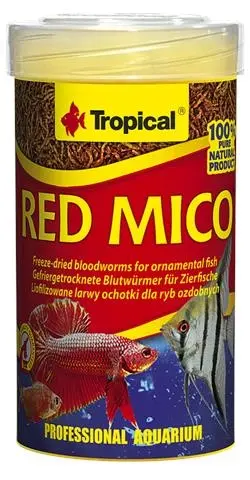 Hrana naturala pentru pesti omnivori si carnivori, Red Mico, TROPICAL Fish,100ML/8G
