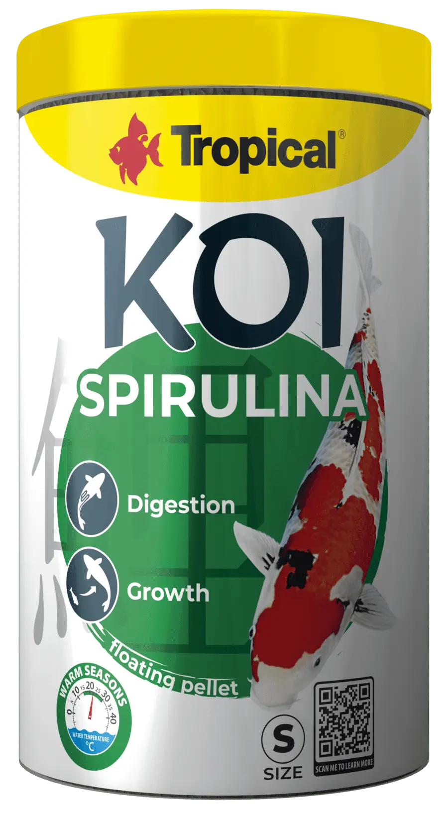 Hrana pentru pesti KOI, TROPICAL Fish, SPIRULINA, pellet S-320G