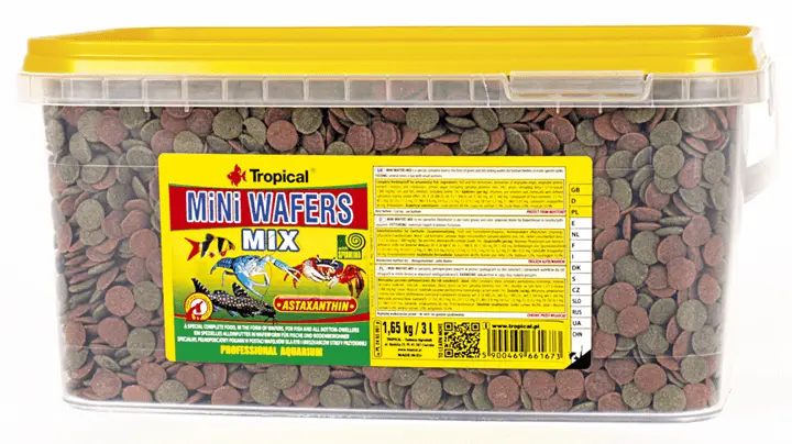 Hrana pentru pesti erbivori si omnivori TROPICAL Fish Mini Wafers Mix 3L/1.65Kg