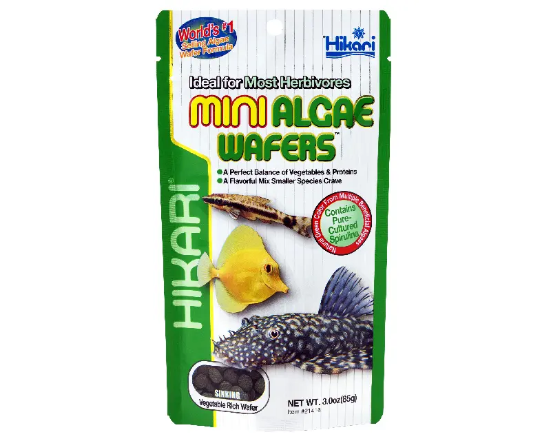 Hrana pentru pesti ierbivori, Plecostomus, Hikari Algae Wafers, 85g