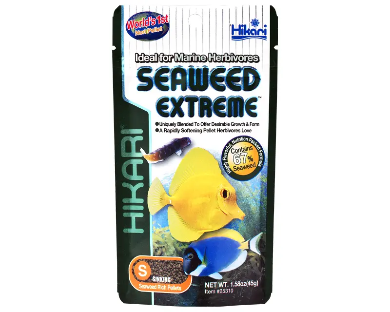 Hrana pentru pesti marini, HIKARI MARINE SEAWEED EX SMALL PELLETS, 45g