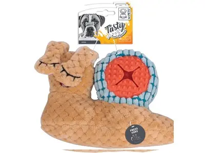 Jucarie pentru caini M-PETS SNAIL: din plus, cu dozator de hrana