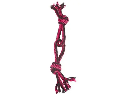 Jucarie pentru caini din sfoara, opt,TWIST M-PETS, 49 cm