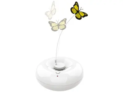 Jucarie pentru pisici, FLUTURAS, M-PETS, alb