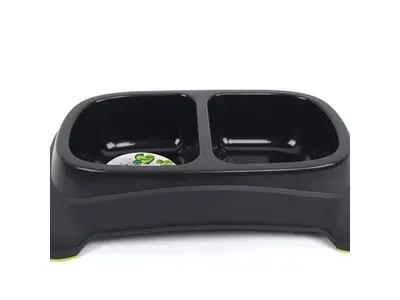 Bol dublu, ECO M-PETS, negru, 2 x 500 ml