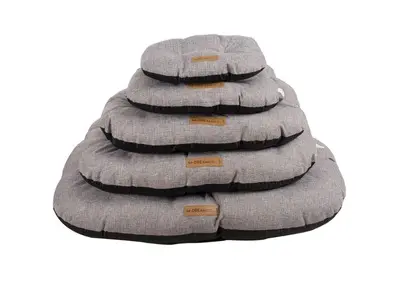 OLERON- Perna ovala pentru caini, gri- L 80x60x12 cm