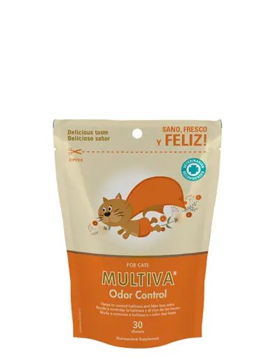 Multivitamine si multiminerale MULTIVA Odor control CAT, VetNova, 30 comprimate