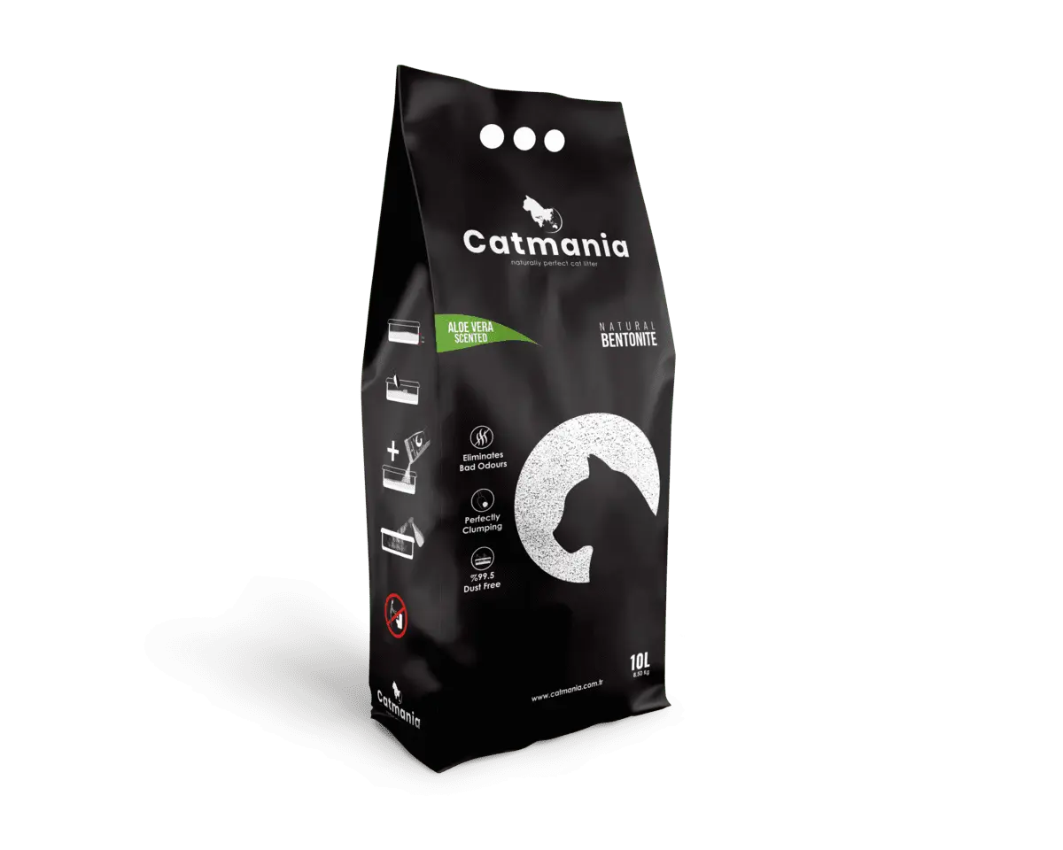 Nisip pentru litiera BENTONITA CATMANIA, Aloe Vera, 10L