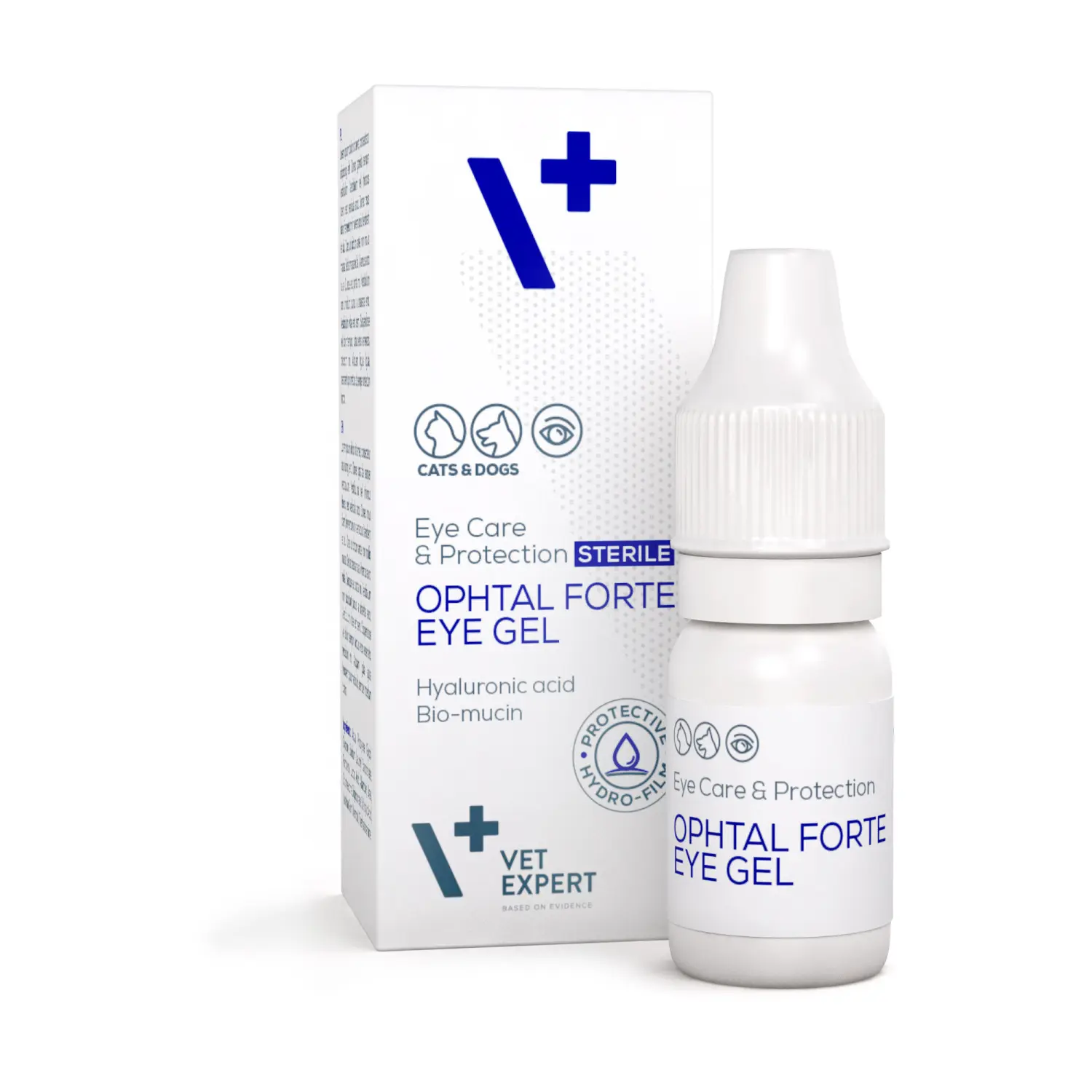 OPHTAL FORTE EYE GEL, Picaturi oftalmice pentru caini si pisici, Pachet 2 X 7ml