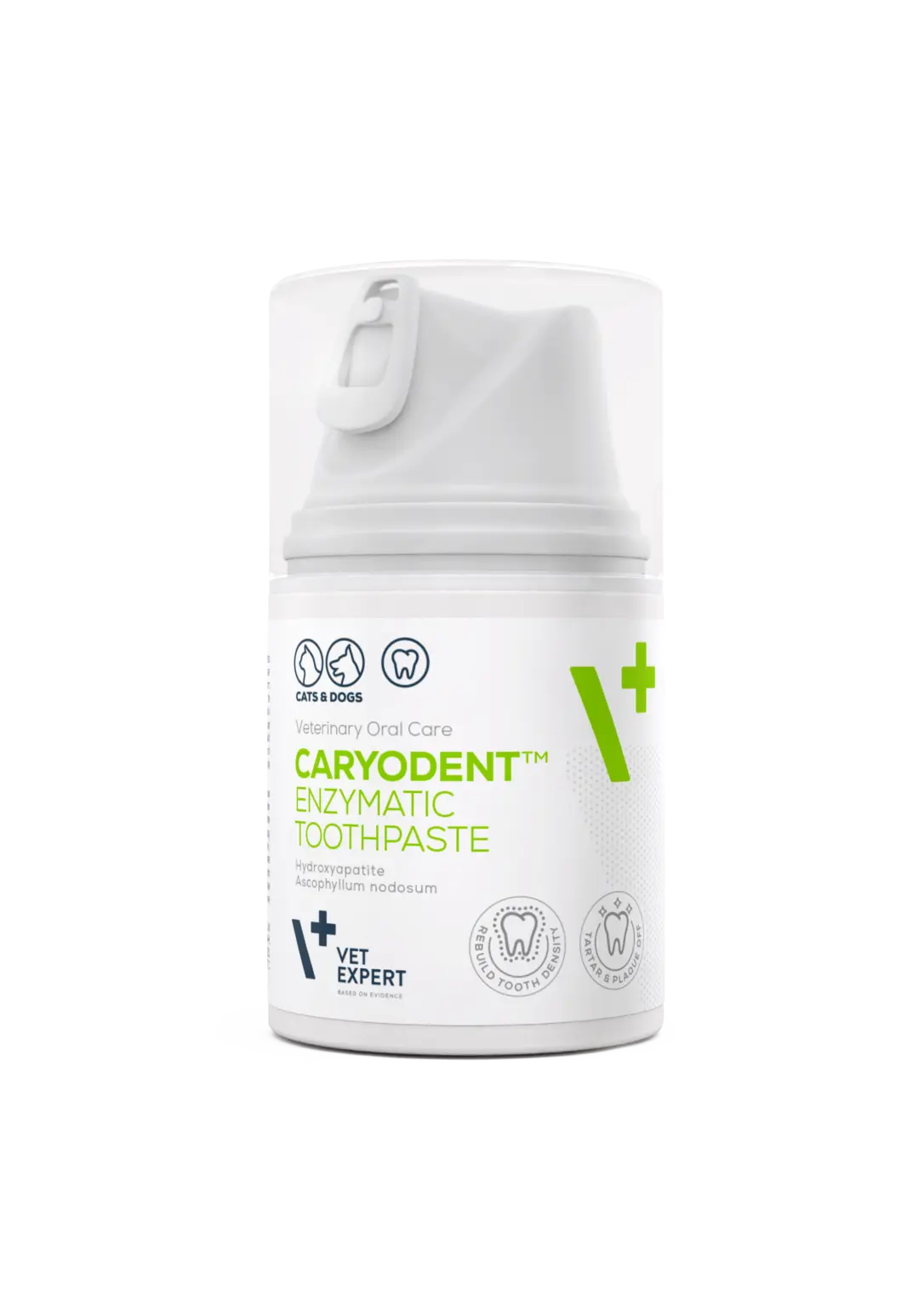 Pasta de dinti enzimatica pentru caini si pisici Vet Expert Caryodent, 50 ml