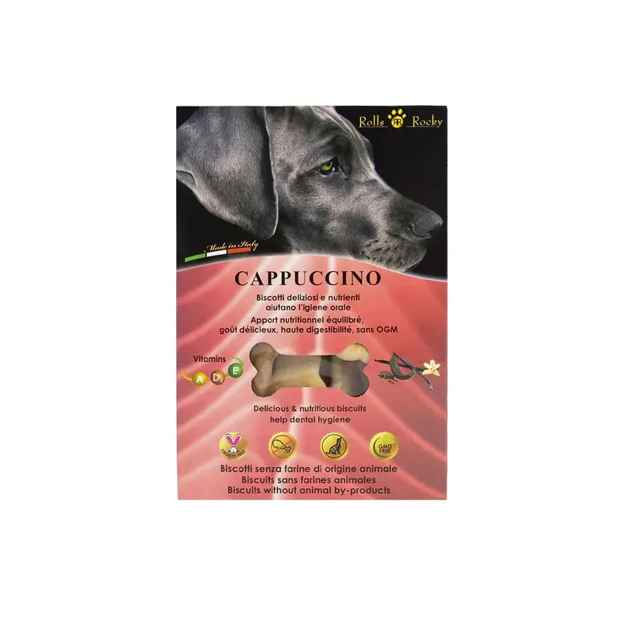 Recompense crocante pentru caini ROLLS ROCKY BISCUITI TRADITIONALI CAPPUCCINO, 8 kg