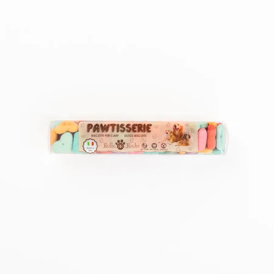 Recompense crocante pentru caini ROLLS ROCKY PAWTISSERIE MINIATURE HEARTS, mix, 50g