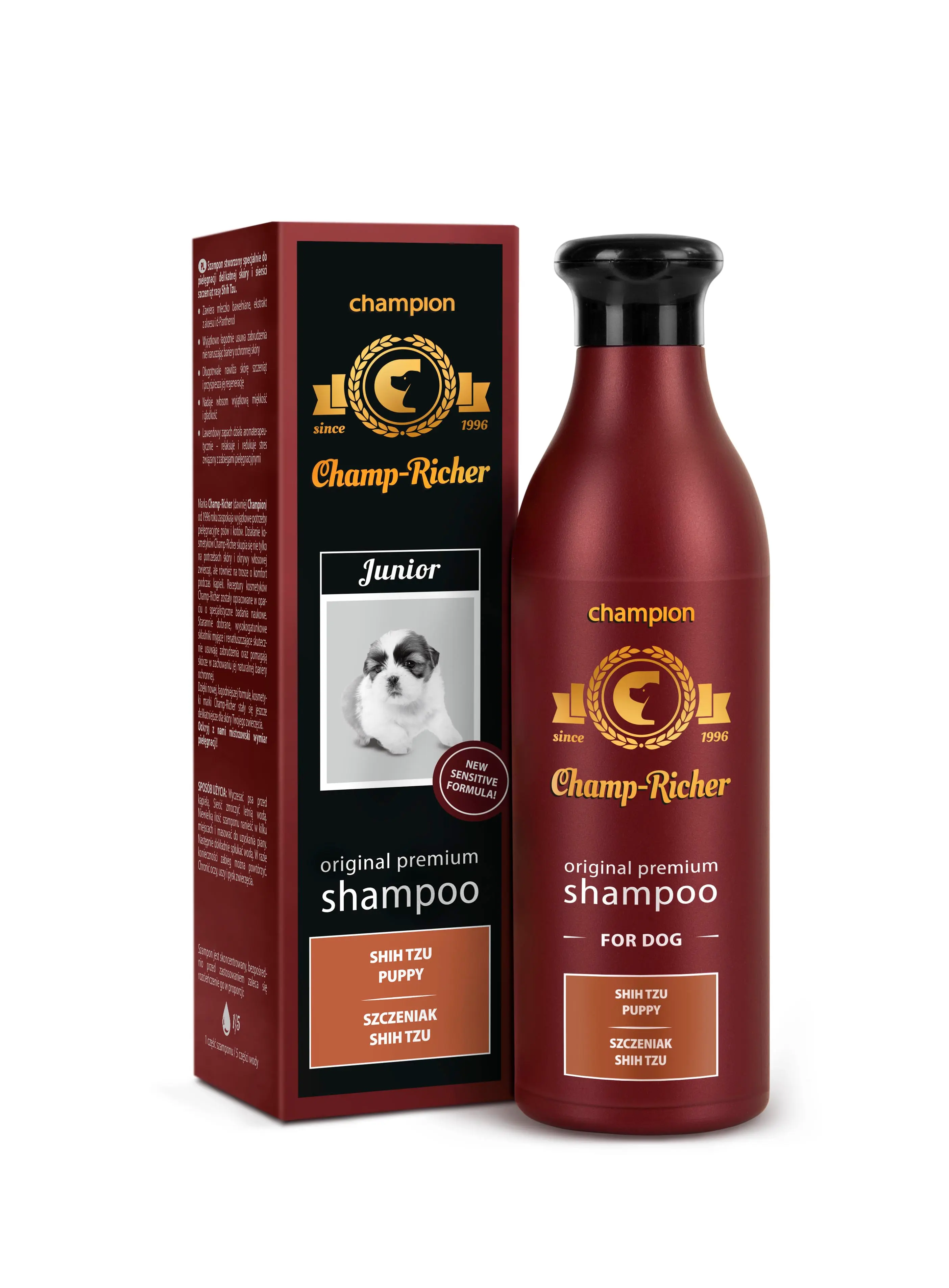 Sampon CHAMP RICHER pentru CATELUSI Shih Tzu, 250 ml