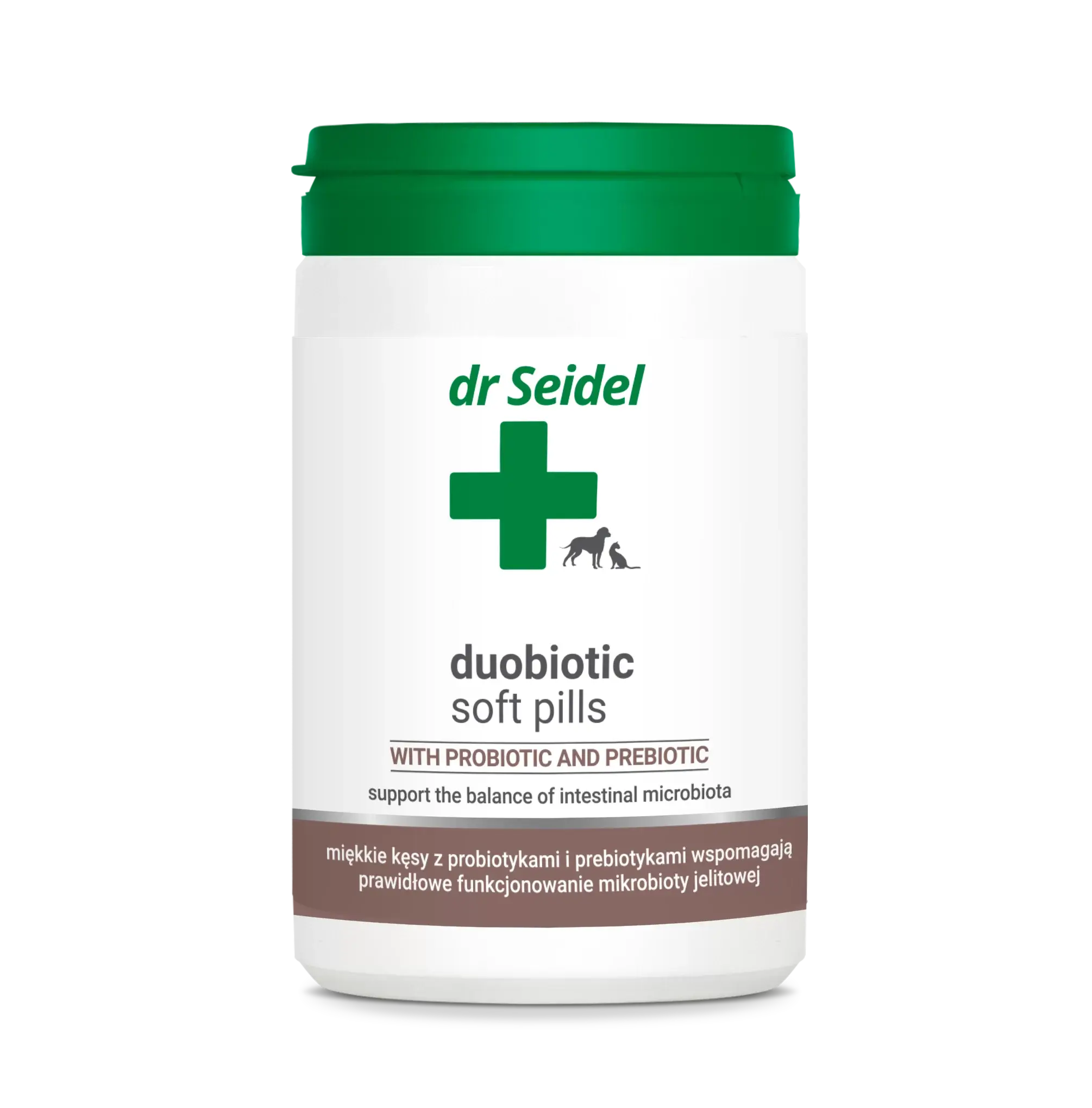 Supliment probiotic si prebiotic pentru caini si pisici Dr Seidel Duobiotic Softpills
