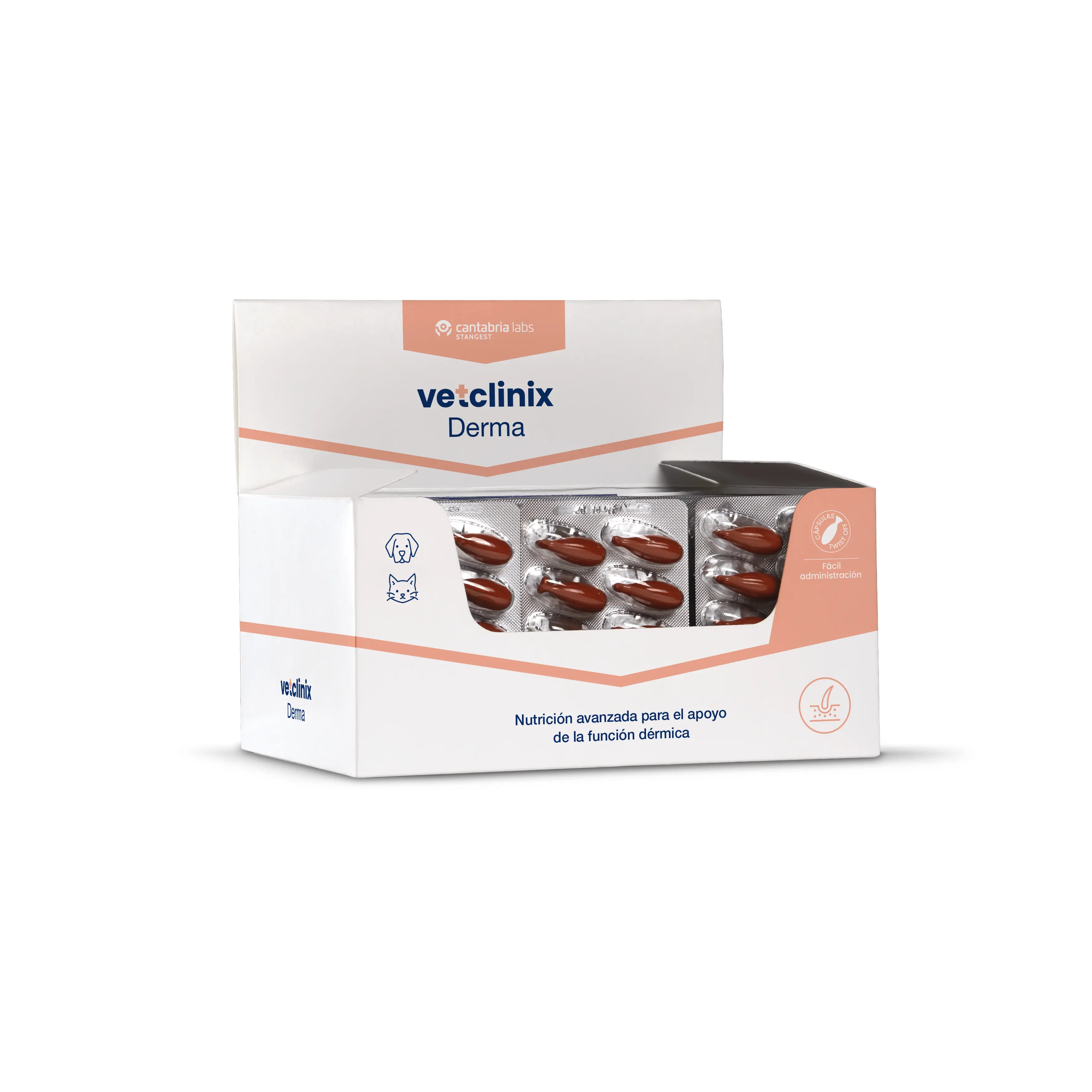 Suport nutritional avansat pentru functia pielii VETCLINIX DERMA, 300 capsule