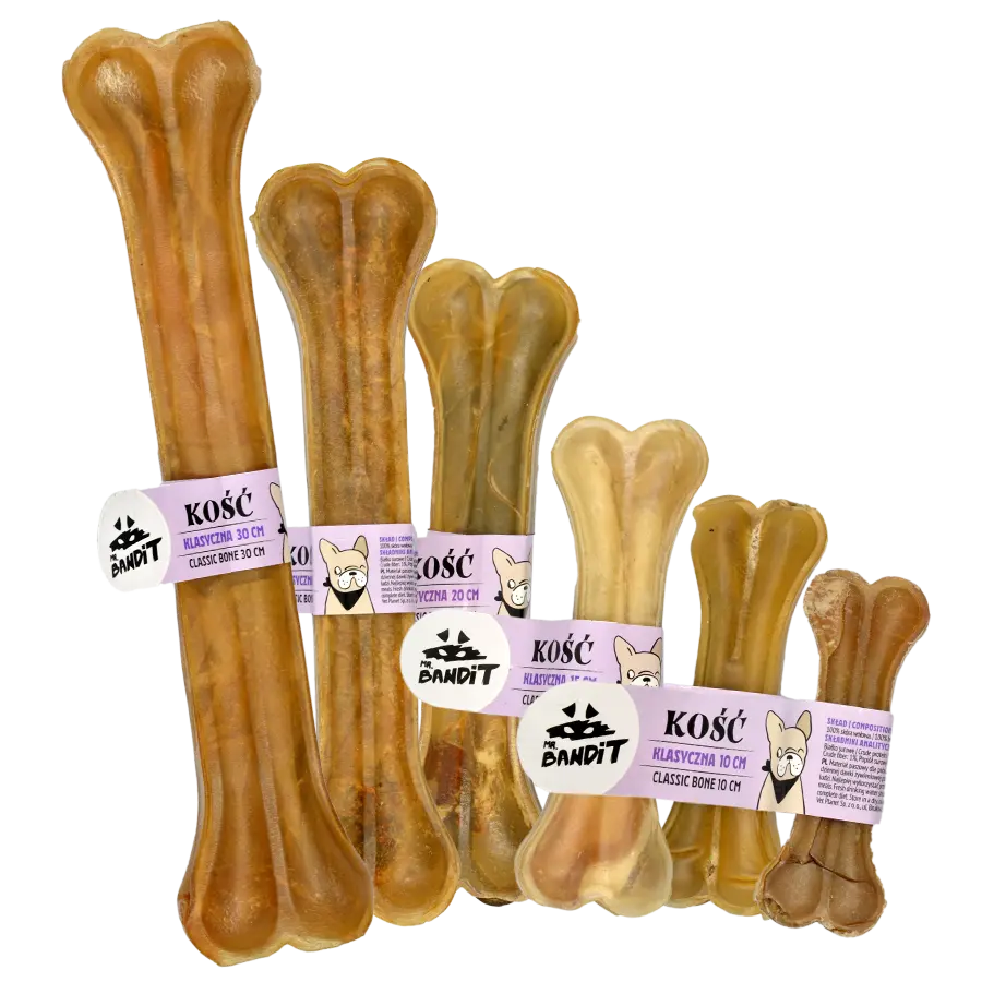 Recompense pentru caini Mr. Bandit Classic Bone, os de 30 cm