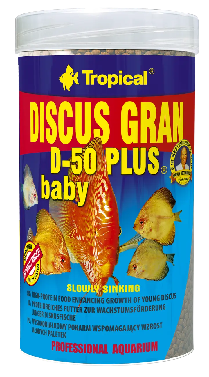 DISCUS GRAN D-50 PLUS BABY Tropical Fish, 250ml/130g