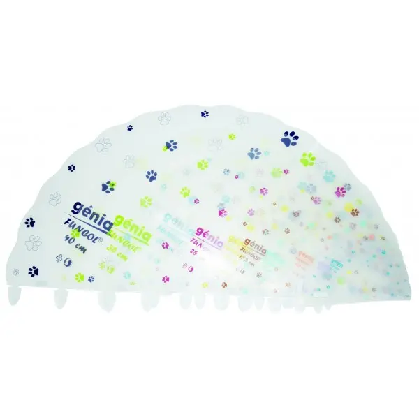 Guler pentru caini Funcol, Genia, marime 35 TRANSPARENT, 1 buc
