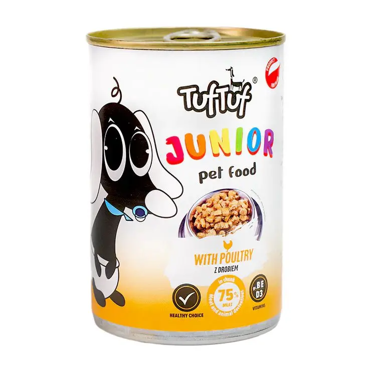 Hrana umeda TUF TUF JUNIOR PUPPY POULTRY- 415G