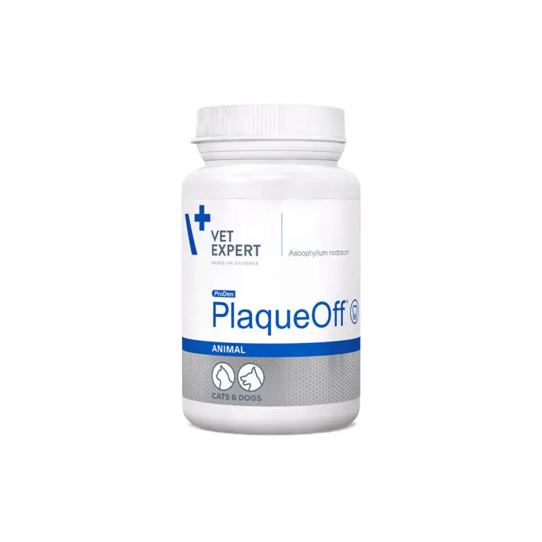 Supliment pentru caini si pisici cu afectiuni dentare Vet Expert Plaque Off, 20 g