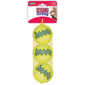 Minge de tenis Kong Airdog squeaker, 3/set in pachet,marimea M
