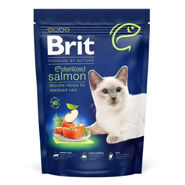 Brit Premium by Nature Cat Sterilized Salmon 800 g, EXPIRA 01.10.2026