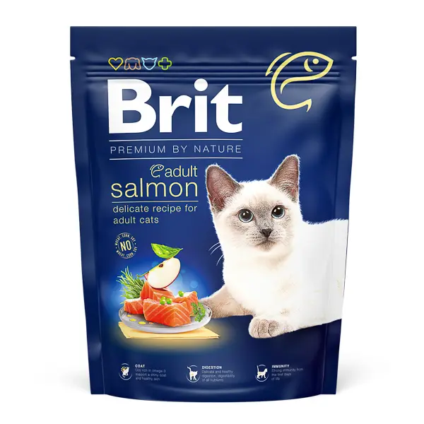 Brit Premium by Nature Cat Adult Salmon 300 g