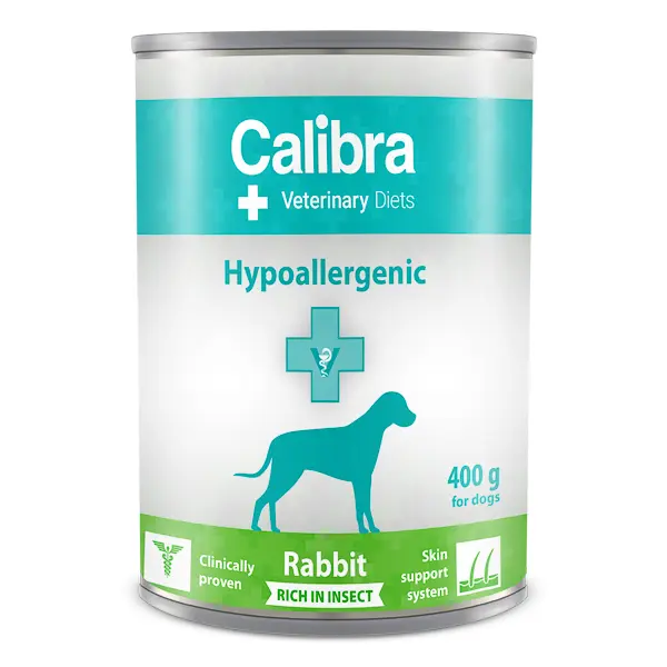 Calibra VD Dog Can Hypoallergenic Rabbit & Insect: conserva dietetica, 400 g