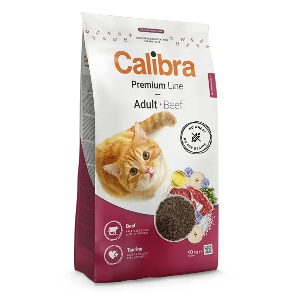 Calibra Cat Premium Line Adult Beef 10 kg