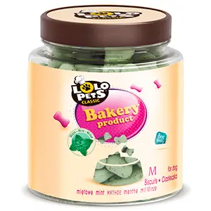 Biscuiti pentru Caini Bones cu Aroma de Menta Marimea M 210 g