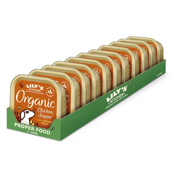 Lily's Kitchen for Dogs Organic Chicken Supper with a Vegetable Medley 11 x 150 g