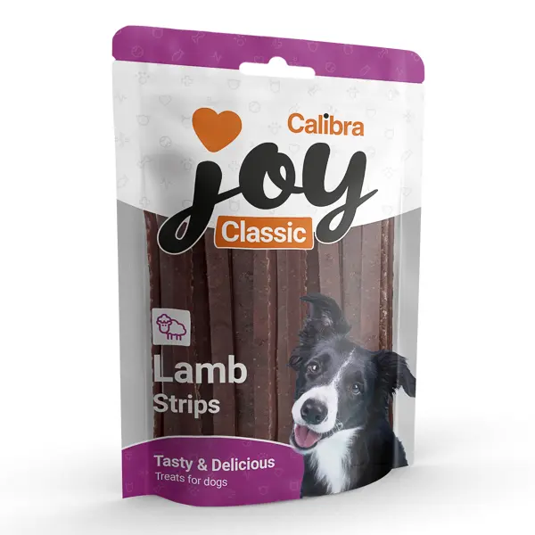 Calibra Joy Dog Classic Lamb Strips: 80 g, carne de miel