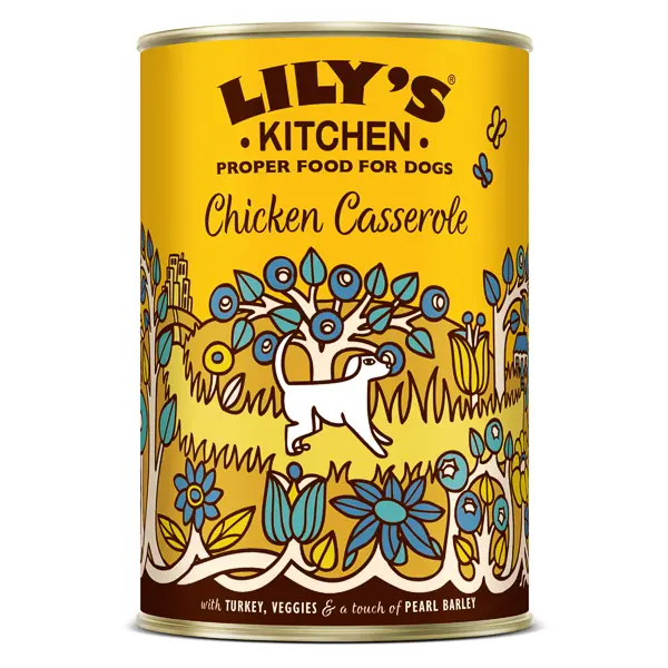 Lily's Kitchen Chicken & Turkey Casserole Tin for Dogs 400 g