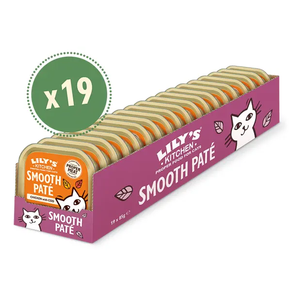 Lily's Kitchen Cat Adult Smooth Chicken Pate with Cod 19x85 g