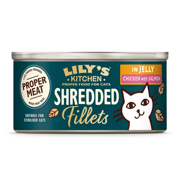 Lily's Kitchen Cat Adult Shredded Fillets with Chicken and Salmon in Jelly 70 g