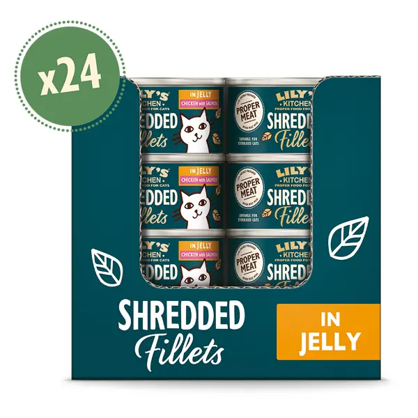 Lily's Kitchen Cat Adult Shredded Fillets with Chicken and Salmon in Jelly 24x70 g
