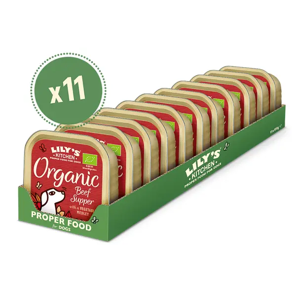 Lily's Kitchen Dog Organic Beef Supper 11 x 150 g