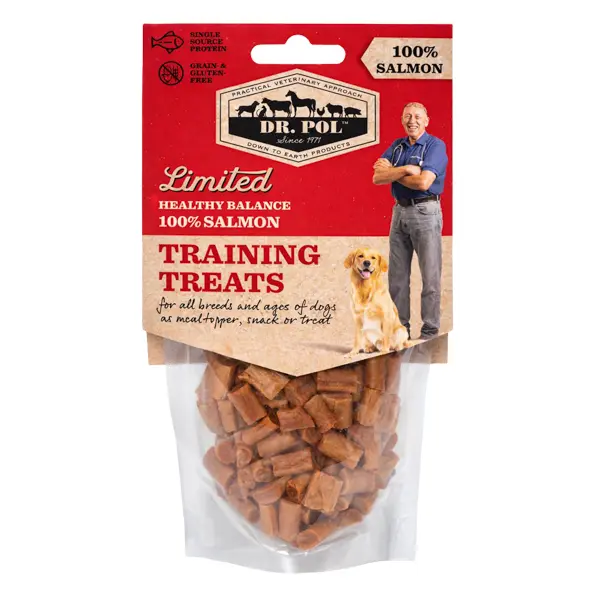 Recompense pentru caini, Dr. Pol Salmon Training Treats 85 g