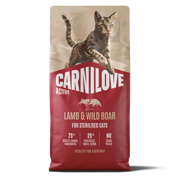 Carnilove Active Cat Dry Lamb & Wild Boar Sterilised Adult All Breeds 6 kg