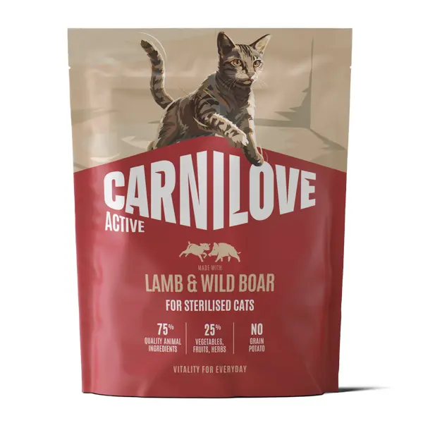 Carnilove Active Cat Dry Lamb & Wild Boar Sterilised Adult All Breeds 400 g