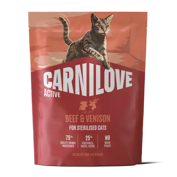 Carnilove Active Cat Dry Beef & Venison Sterilised Adult All Breeds 400 g