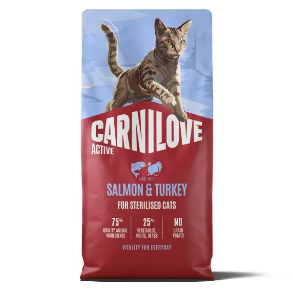 Carnilove Active Cat Dry Salmon & Turkey Sterilised Adult All Breeds 6 kg