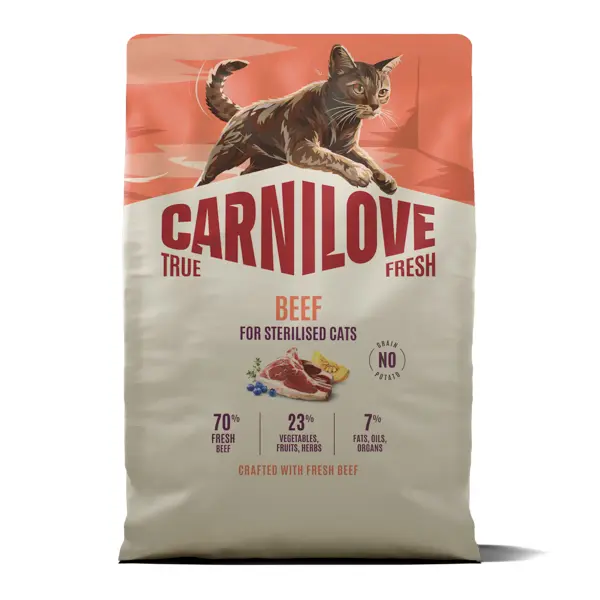 Carnilove True Fresh Cat Dry Beef Sterilised Adult All Breeds 2 kg