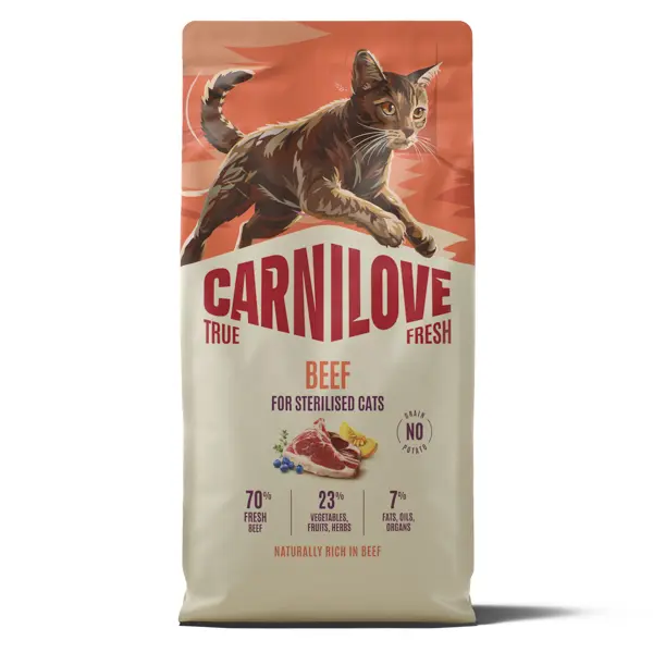 Carnilove True Fresh Cat Dry Beef Sterilised Adult All Breeds 6 kg