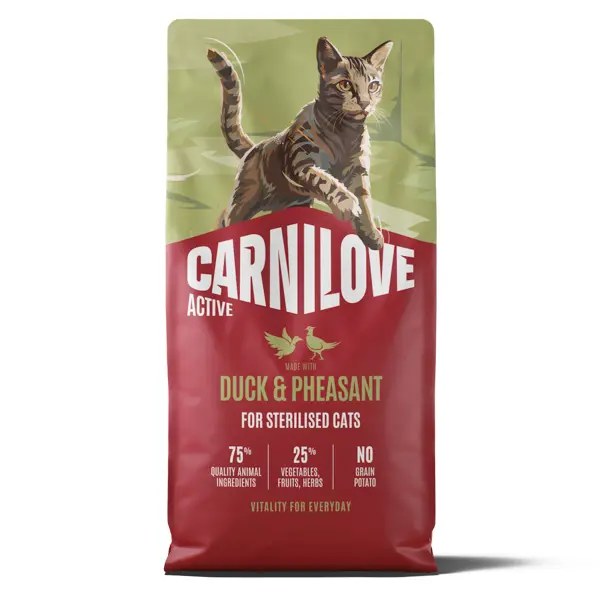 Carnilove Active Cat Dry Duck & Pheasat Sterilised Adult All Breeds 6 kg