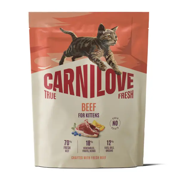 Carnilove True Fresh Cat Dry Beef Kittens 400 g