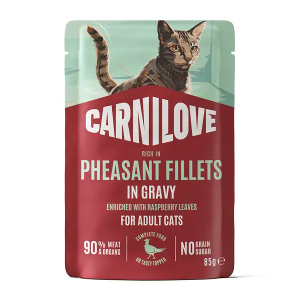 Carnilove Cat Pouch Gravy Pheasant & Raspberry Leaves 85 g