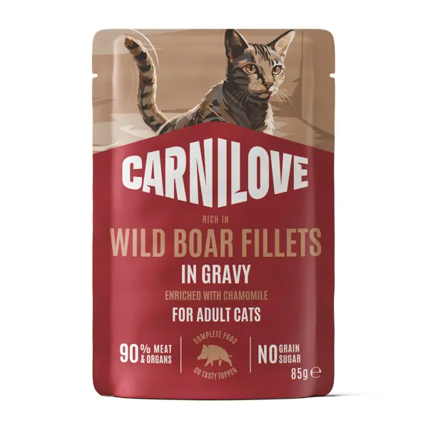 Carnilove Cat Pouch Gravy Wild Boar & Chamomile 85 g